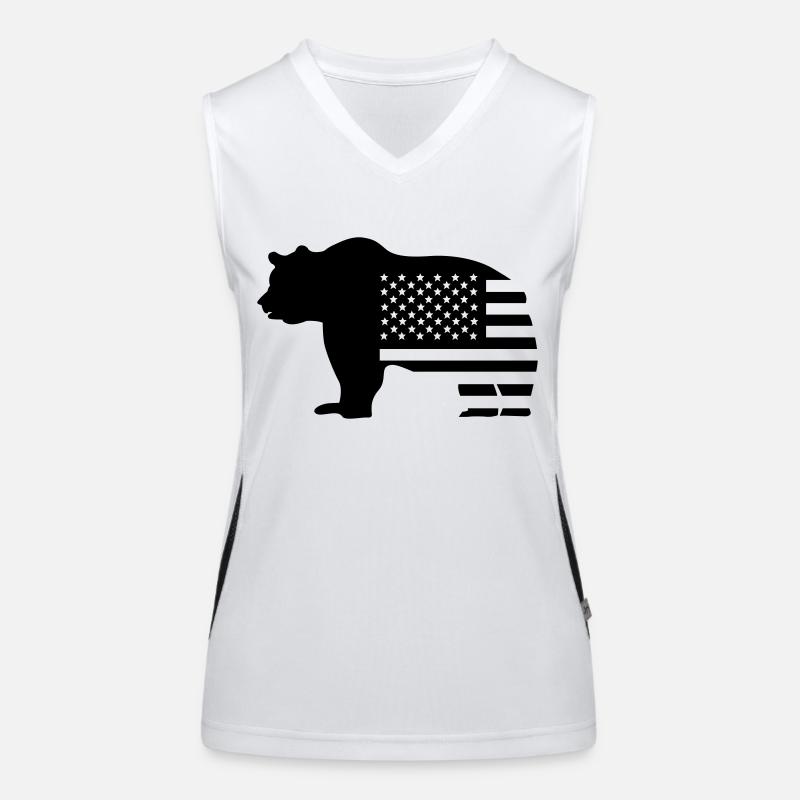 bear usa Women's Functional Contrast Tank Top