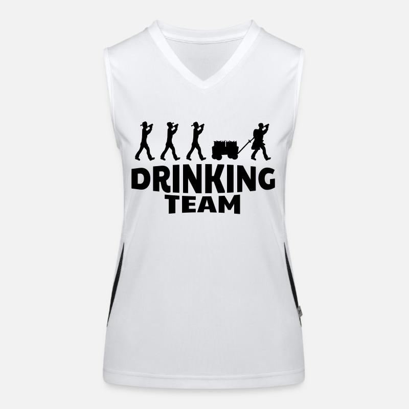 drinking team Women's Functional Contrast Tank Top
