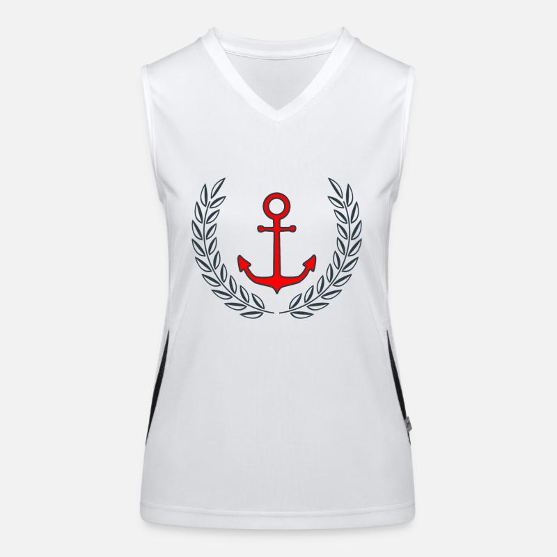 Anker maritim Funktionelles Kontrast-Tank Top für Frauen