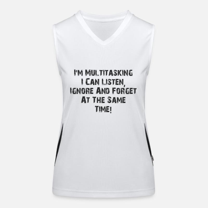 ADHD -Multitasking Women's Functional Contrast Tank Top