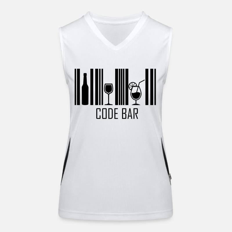 Code-Leiste Funktionelles Kontrast-Tank Top für Frauen