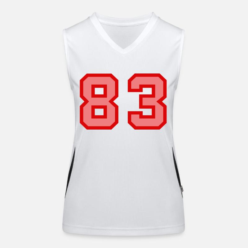 Cool Retro Retrostyle Jersey Number Back Number Women's Functional Contrast Tank Top