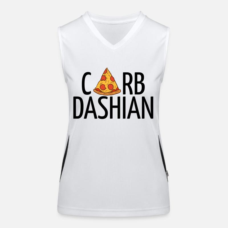 Carbdashian (schwarzer Text) Funktionelles Kontrast-Tank Top für Frauen