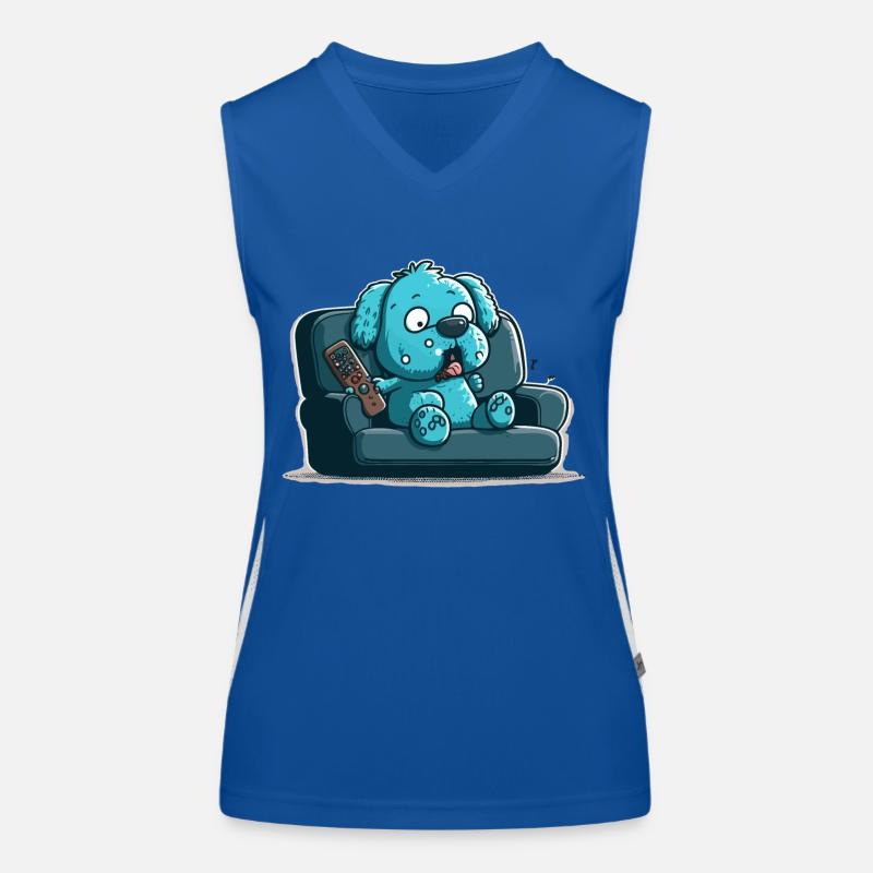 Couch Potato Dog Women's Functional Contrast Tank Top