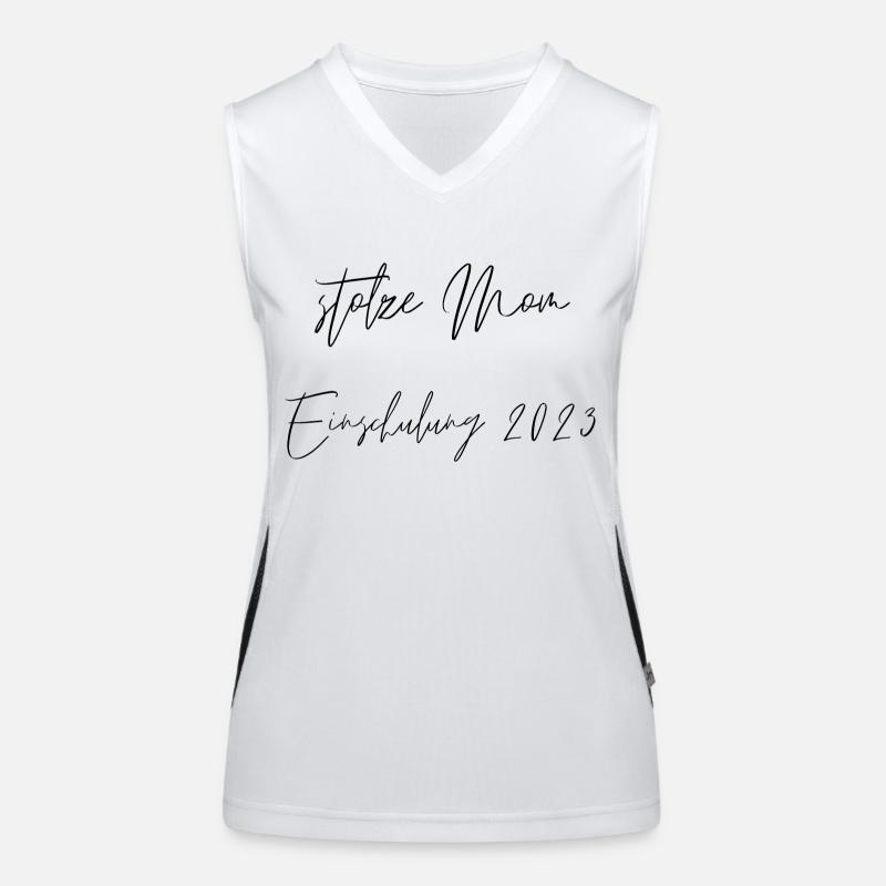 stolze Mom Einschulung 2023 Funktionelles Kontrast-Tank Top für Frauen