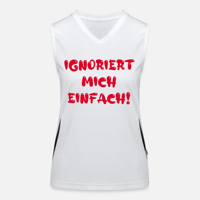 Ignoriert mich einfach! Funktionelles Kontrast-Tank Top für Frauen