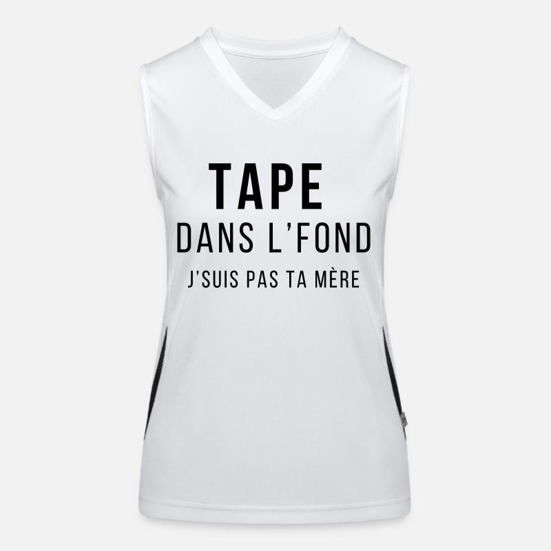 Tape dans l'fond J'suis pas ta mère Débardeur respirant contrasté Femme