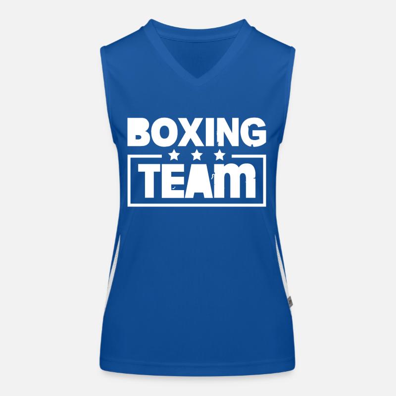 Équipe de boxe colorée Débardeur respirant contrasté Femme