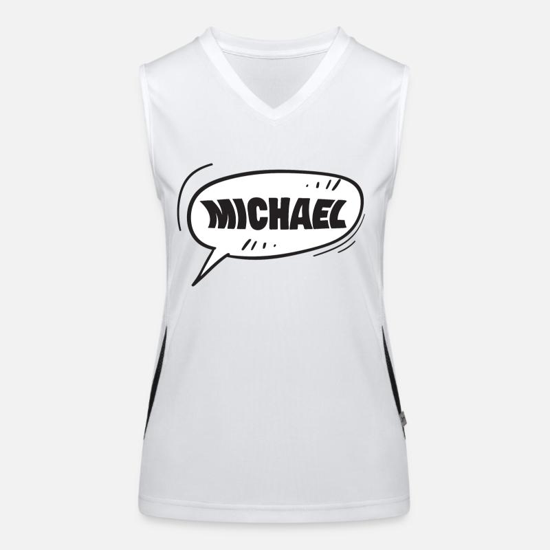 Gift for Michael Women's Functional Contrast Tank Top
