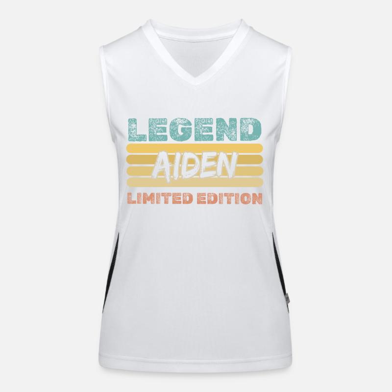 First name Aiden Women's Functional Contrast Tank Top