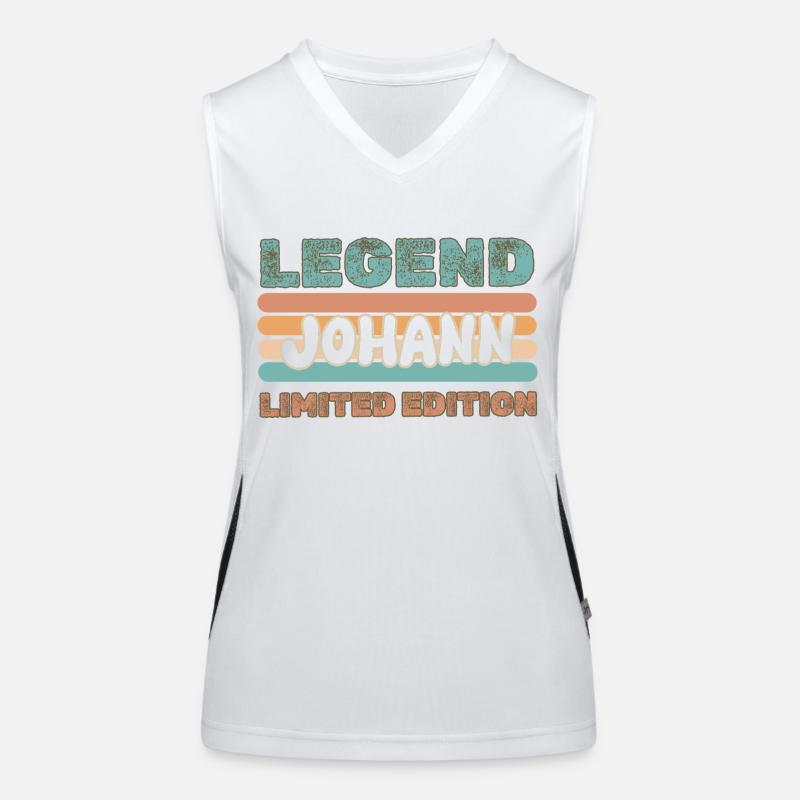 First name Johann Women's Functional Contrast Tank Top