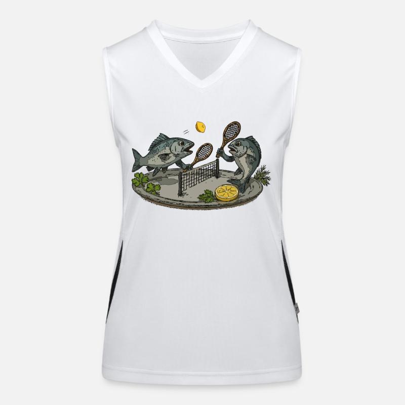 Table de ping-pong Fish Débardeur respirant contrasté Femme