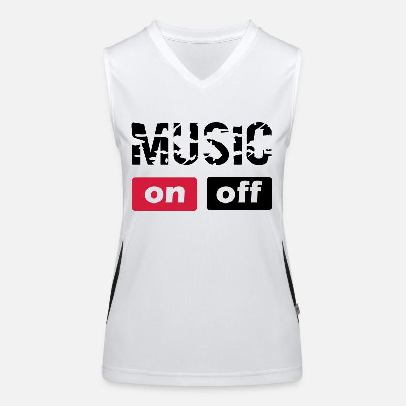 music Funktionelles Kontrast-Tank Top für Frauen