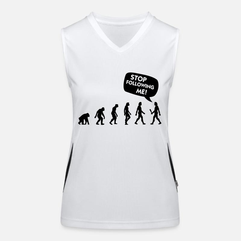The Evolution of a stalker Women's Functional Contrast Tank Top