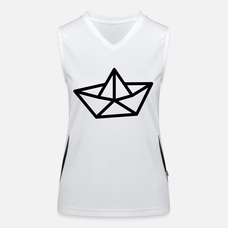 Papierboot Funktionelles Kontrast-Tank Top für Frauen