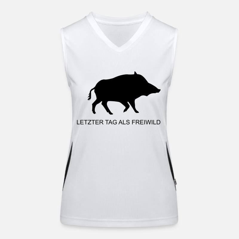 Last Day as a fair game (md) Women's Functional Contrast Tank Top