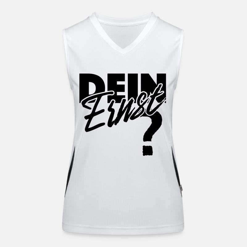 Dein Ernst? Not your Ernst / Nicht dein Ernst Funktionelles Kontrast-Tank Top für Frauen