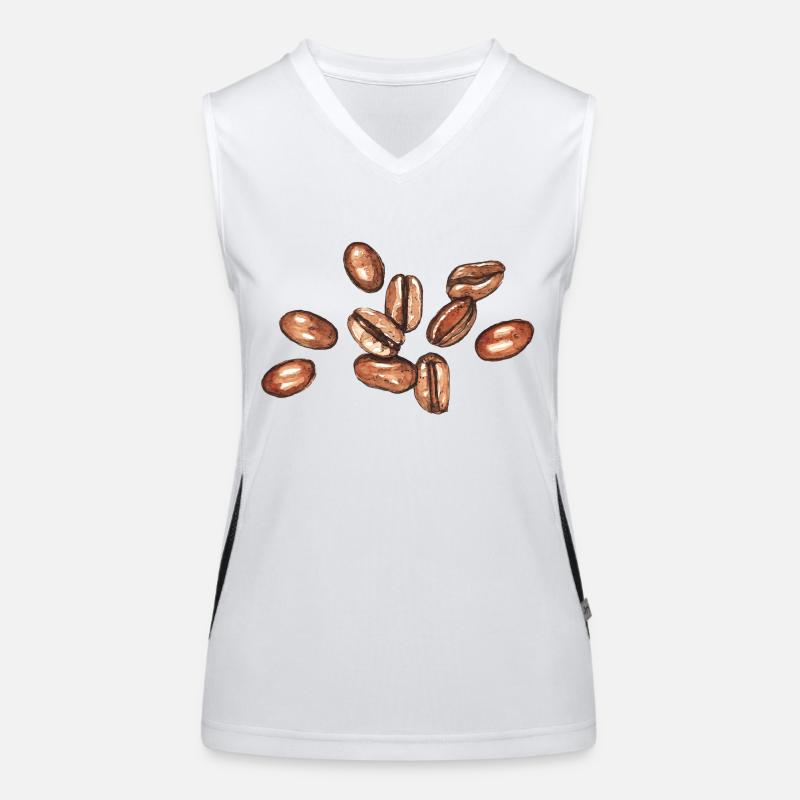 coffee beans Women's Functional Contrast Tank Top