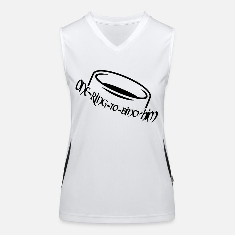 One ring to bind him (a, 1c) Women's Functional Contrast Tank Top