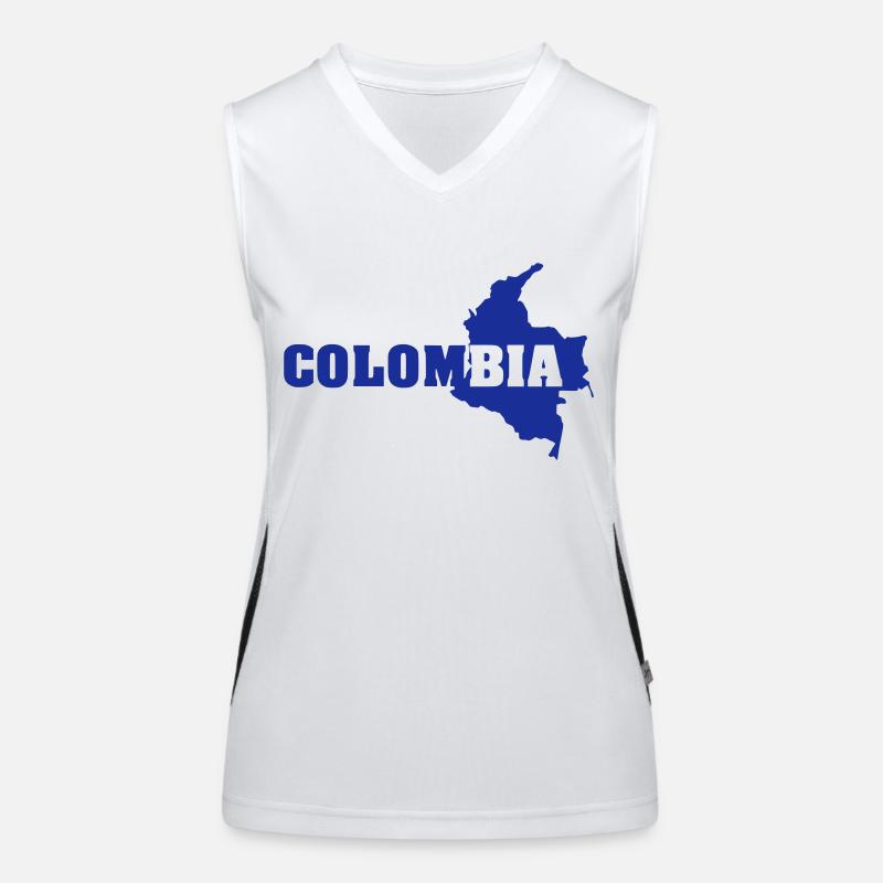 Colombia (ID: 002004) Women's Functional Contrast Tank Top