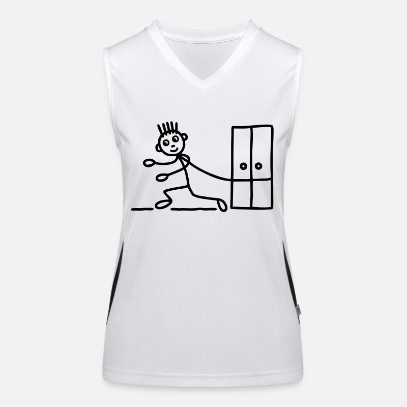 Möbelpacker - Umzugsfirma Funktionelles Kontrast-Tank Top für Frauen