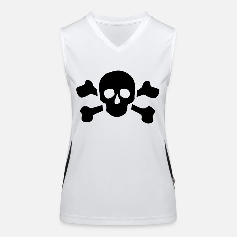 Crâne Débardeur respirant contrasté Femme