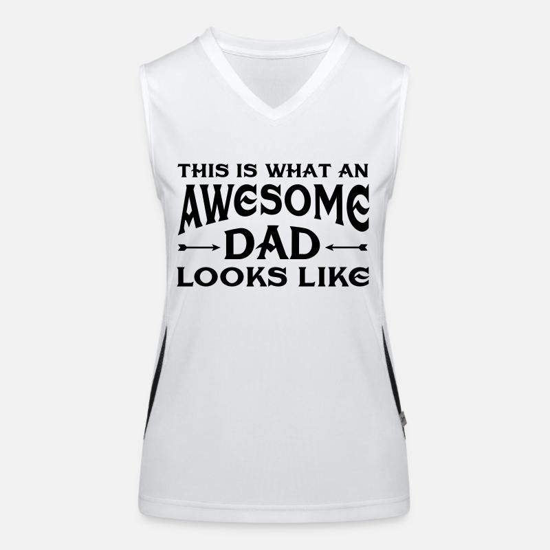 This Is What An Awesome Dad Looks Like Funktionelles Kontrast-Tank Top für Frauen