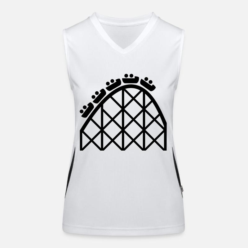 roller coaster Women's Functional Contrast Tank Top