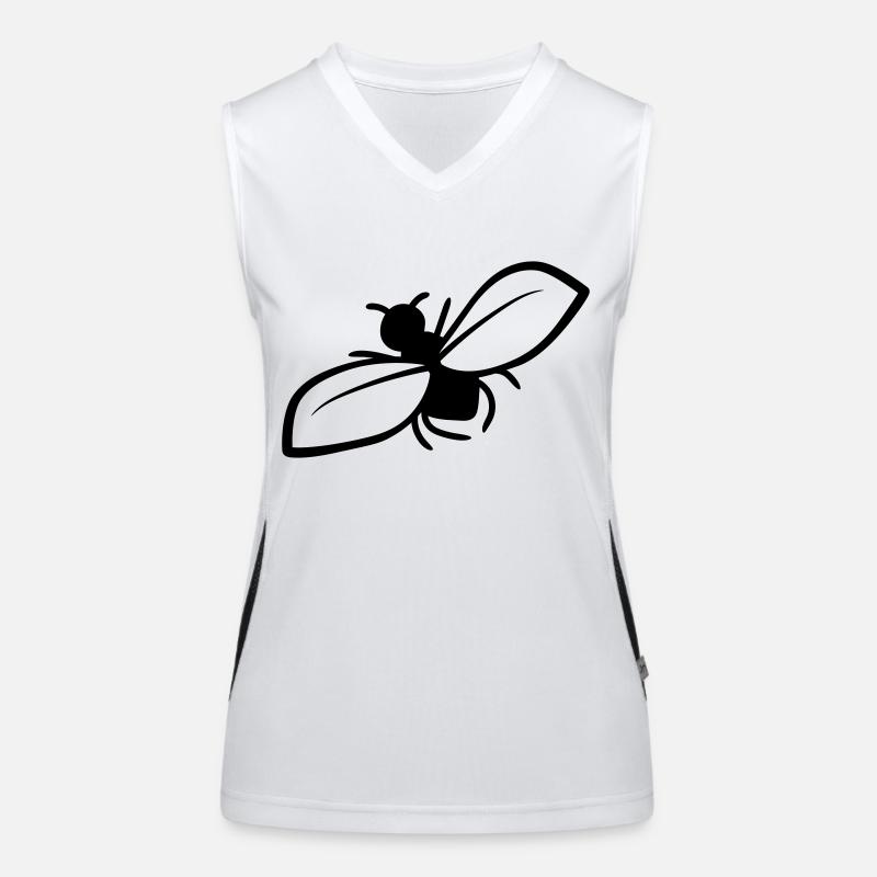Design Nervige Fliege Funktionelles Kontrast-Tank Top für Frauen