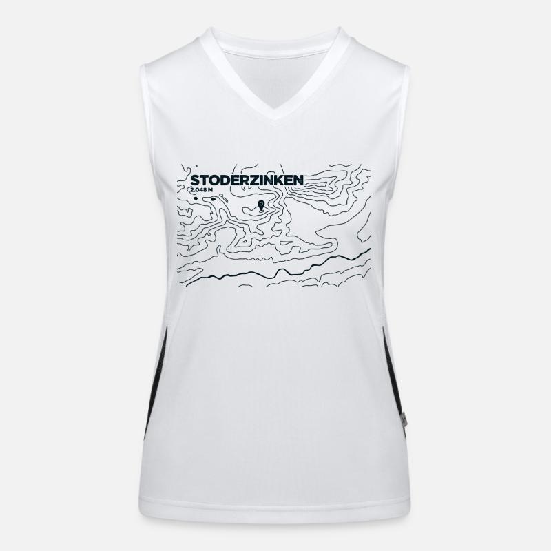 Topo Stoderzinken Paragliding Funktionelles Kontrast-Tank Top für Frauen