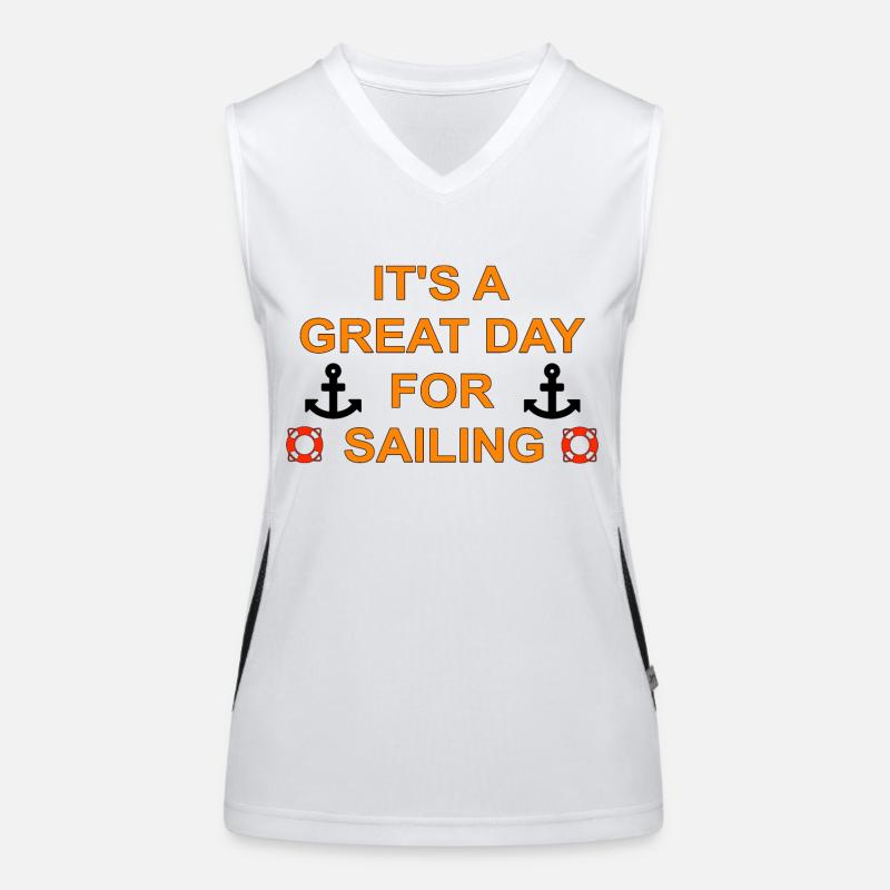 Segeln Funktionelles Kontrast-Tank Top für Frauen