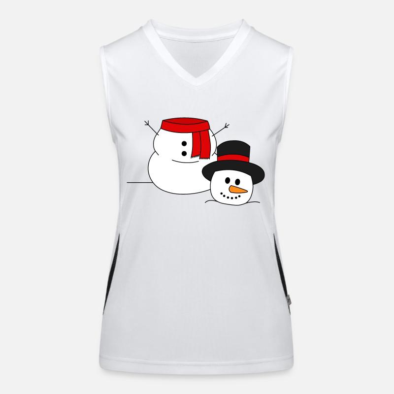 Headless Snowman Women's Functional Contrast Tank Top