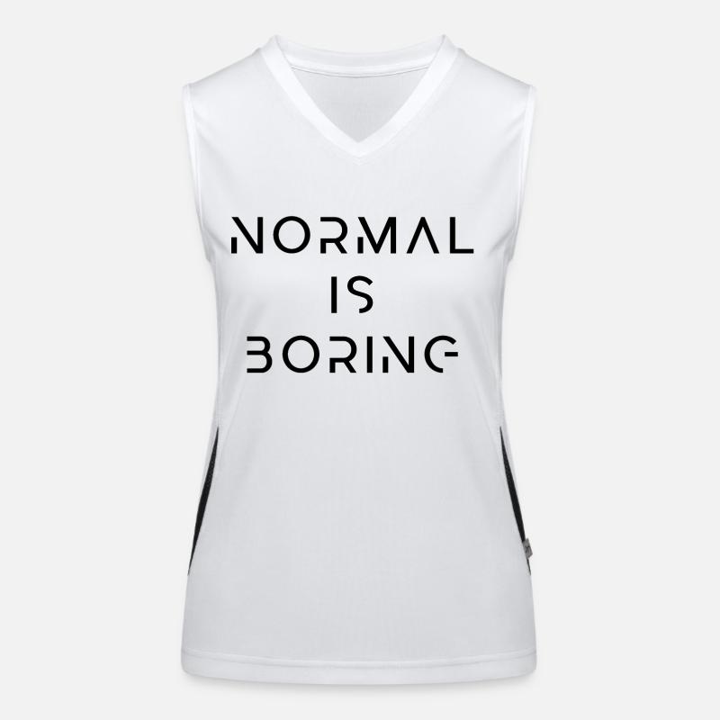Normal is boring Débardeur respirant contrasté Femme
