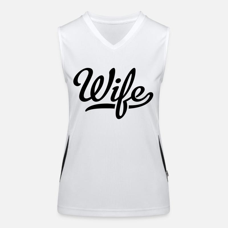 Ehefrau Funktionelles Kontrast-Tank Top für Frauen