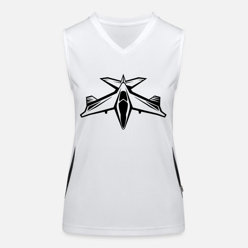 Fighter jet Women's Functional Contrast Tank Top