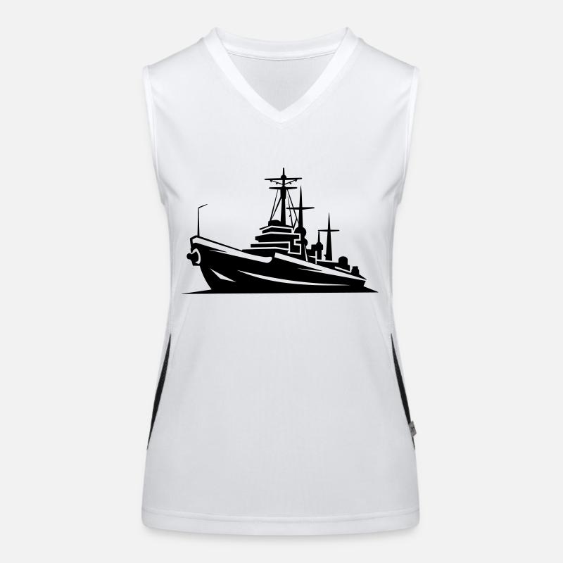 Bateau de combat Débardeur respirant contrasté Femme