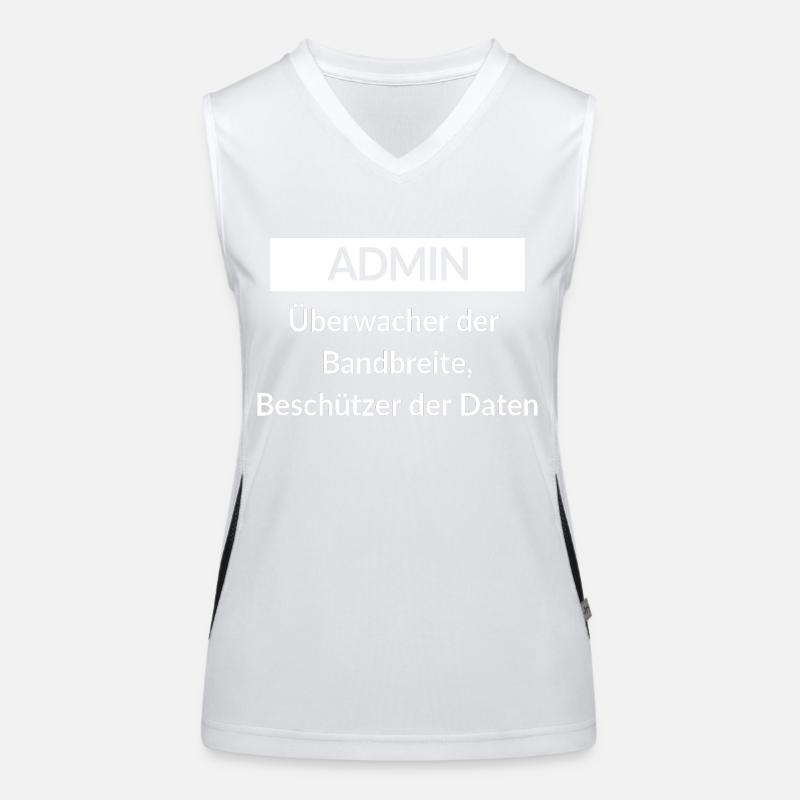 Spruch Admin Funktionelles Kontrast-Tank Top für Frauen