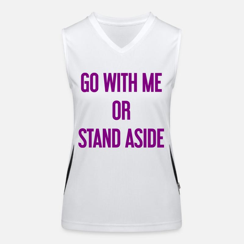 Geh mit oder beiseite Funktionelles Kontrast-Tank Top für Frauen