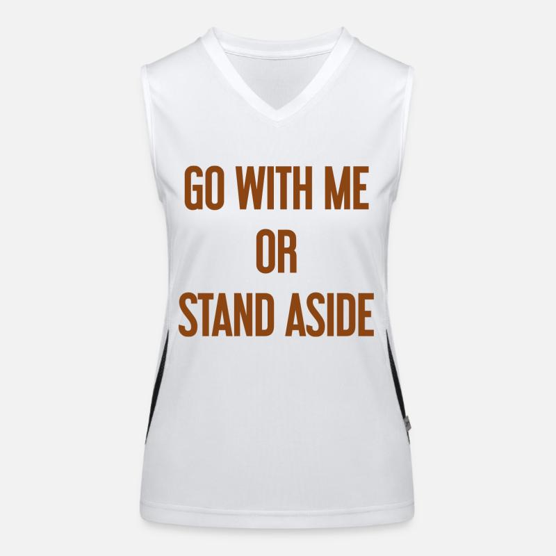 Geh mit oder beiseite Funktionelles Kontrast-Tank Top für Frauen