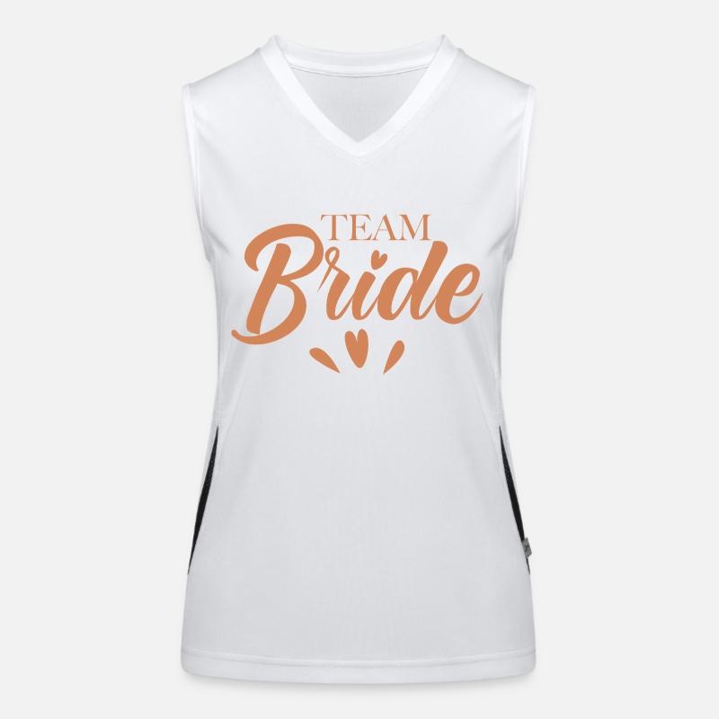 Team Braut Junggesellenabschied Funktionelles Kontrast-Tank Top für Frauen