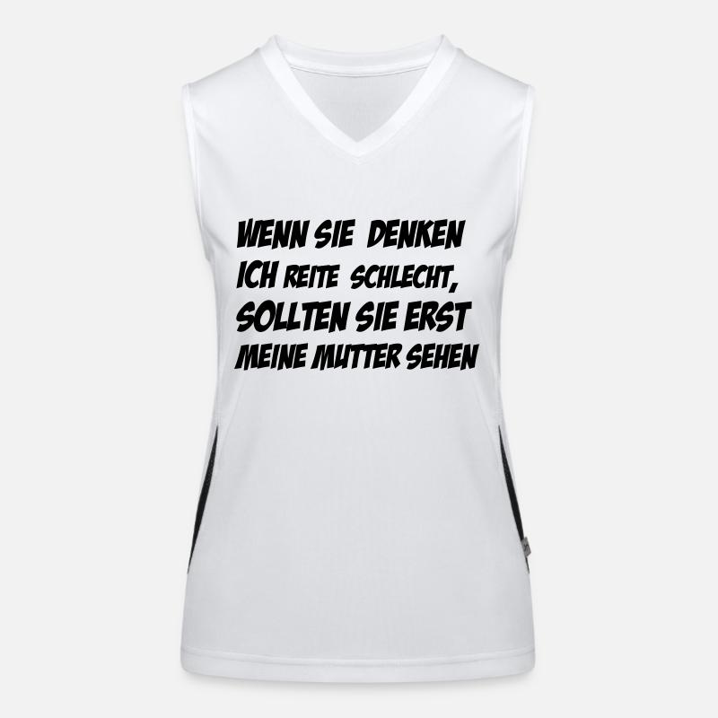 reiten Funktionelles Kontrast-Tank Top für Frauen