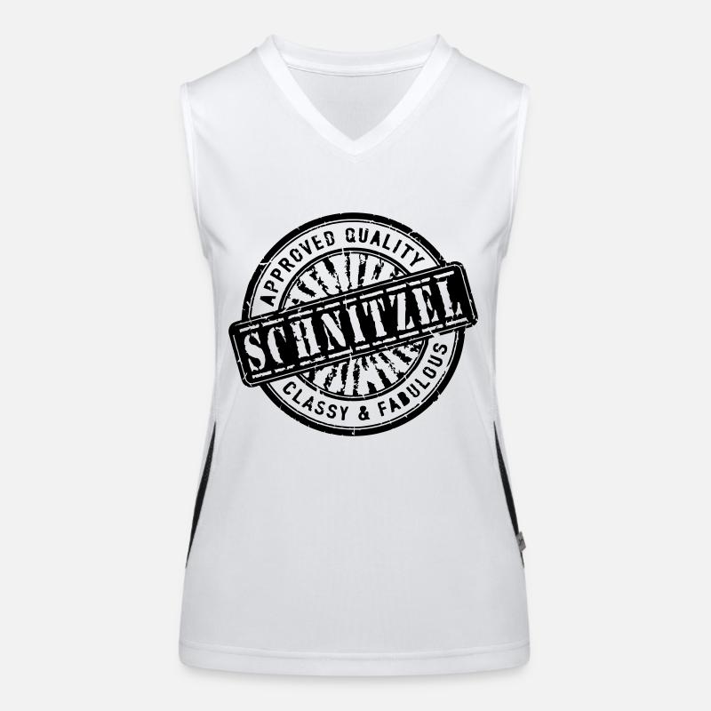 Schnitzel Stamp Funktionelles Kontrast-Tank Top für Frauen