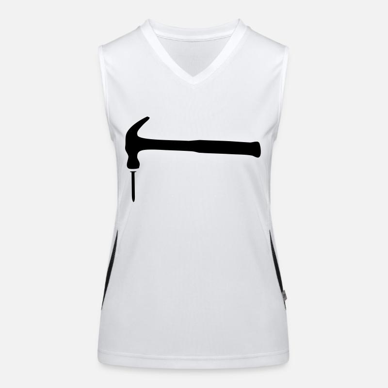 hammer_nagel_2 Funktionelles Kontrast-Tank Top für Frauen