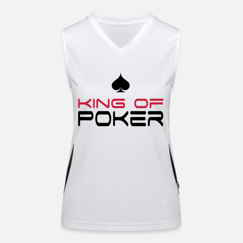 Poker Funktionelles Kontrast-Tank Top für Frauen
