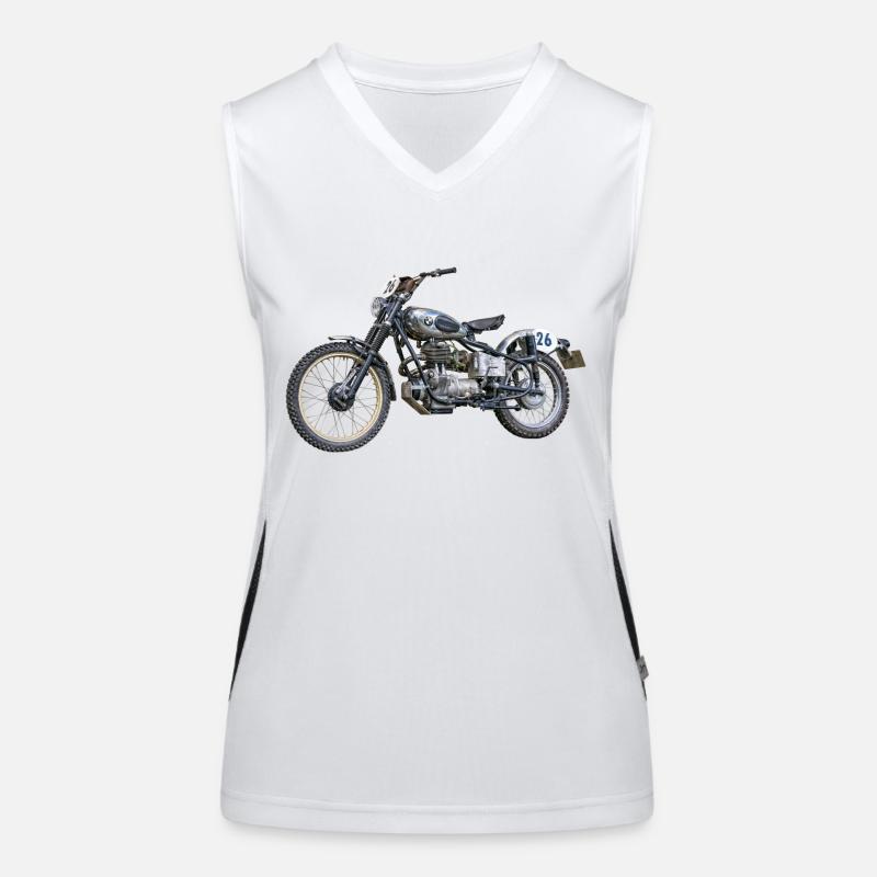 Motorrad Funktionelles Kontrast-Tank Top für Frauen