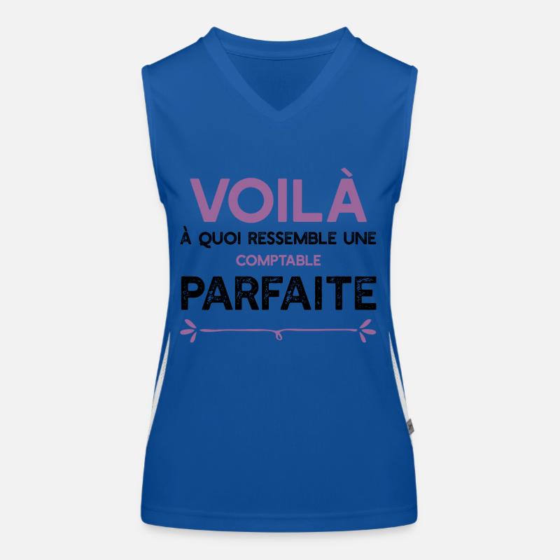 Une Comptable parfaite cadeau Débardeur respirant contrasté Femme