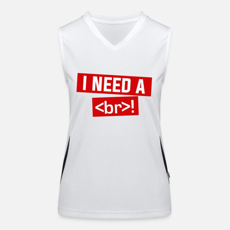 i need a beer alias an html br Women's Functional Contrast Tank Top