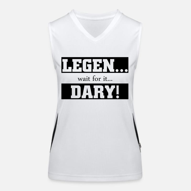 00497 Legendary wait for it Funktionelles Kontrast-Tank Top für Frauen