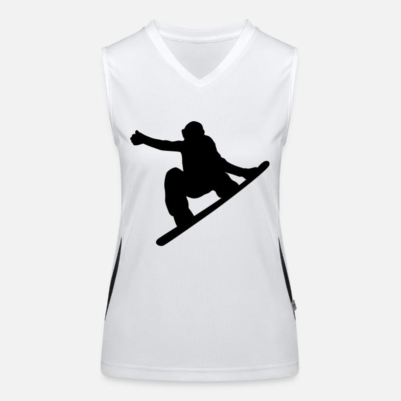 snowboarding Funktionelles Kontrast-Tank Top für Frauen