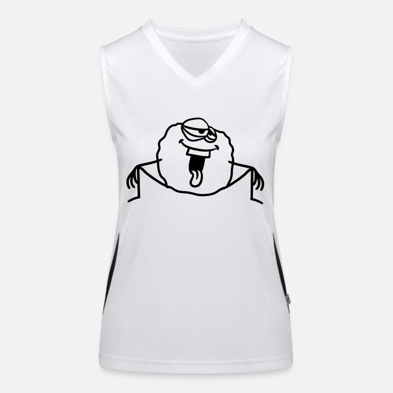 sit chill relax cool ball circle around lac Women's Functional Contrast Tank Top